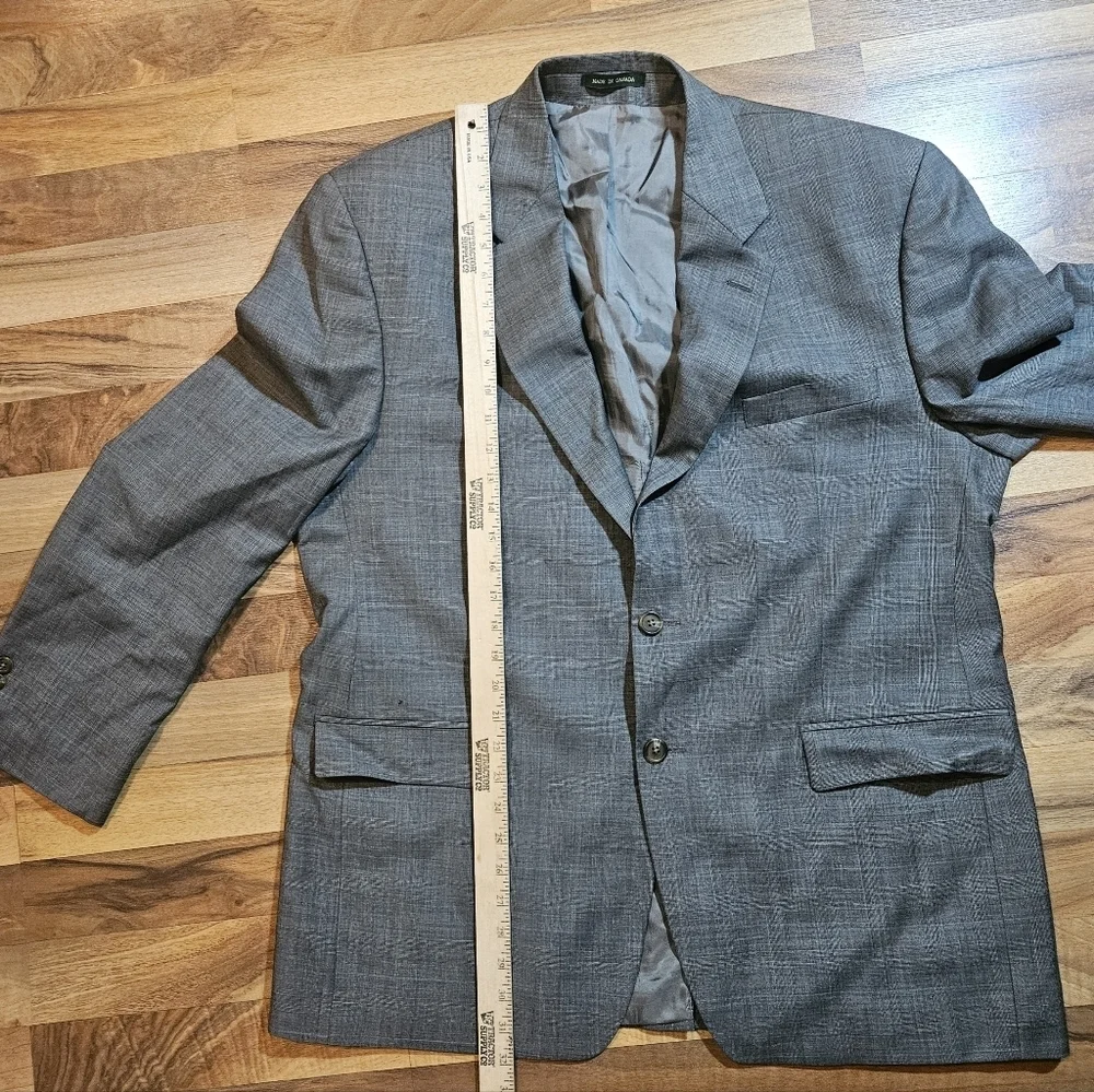 LAUREN Ralph Lauren Green Label Blazer Men's Size 44R Gray 100% Wool